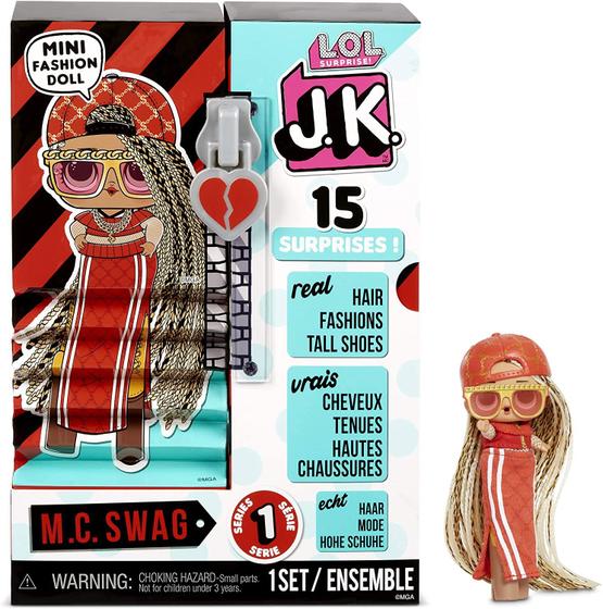 Imagem de Surpresa l.O.L. JK M.C. Swag Mini Fashion Doll com 15 surpresas