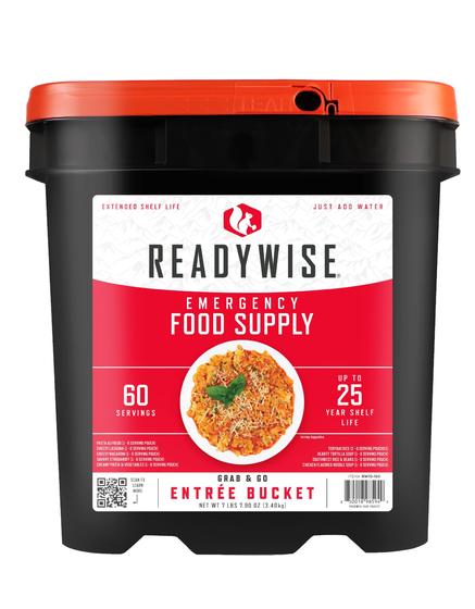 Imagem de Survival Food ReadyWise Entrée Grab & Go Bucket 60 porções