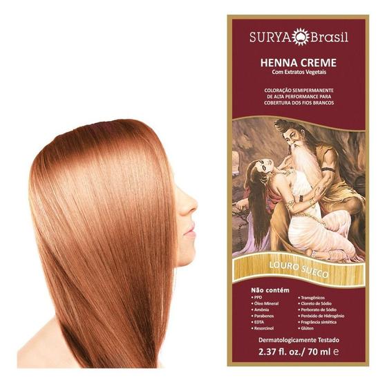 Imagem de Surya Henna Creme - Coloração Semipermanente Vegana 70ml - 15 Tons