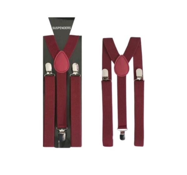 Unisex Black Y-shaped Suspenders With Jeans Effect