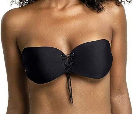 Imagem de Sutiã Adesivo Invisível Ajustável  PUSH UP - Preto 