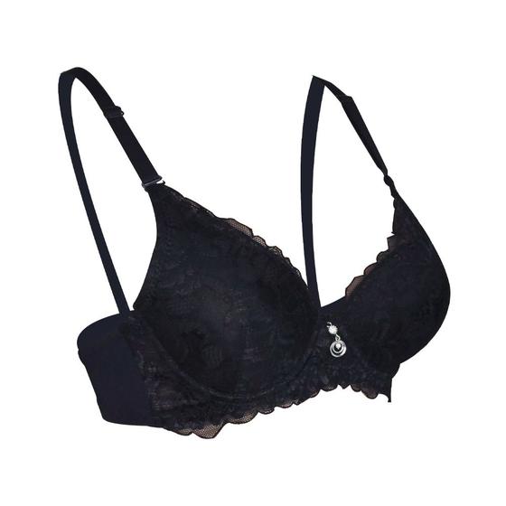 Imagem de Sutia Aro e Bojo Com Renda e Alça Ajustavel Lingerie Roupa Intima flexivel