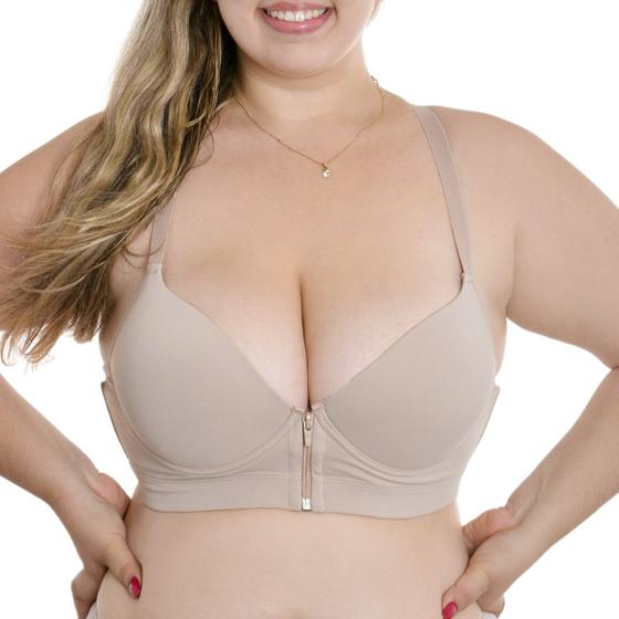 Imagem de Sutiã bojo com zíper plus size vi lingerie