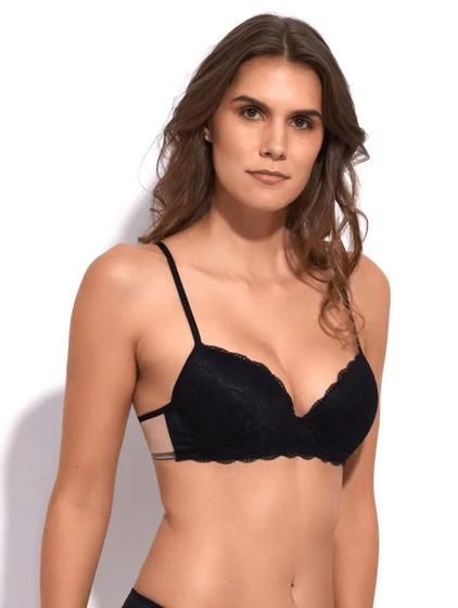 Imagem de Sutiã Bonjour Push Up de Renda com Tule B2504