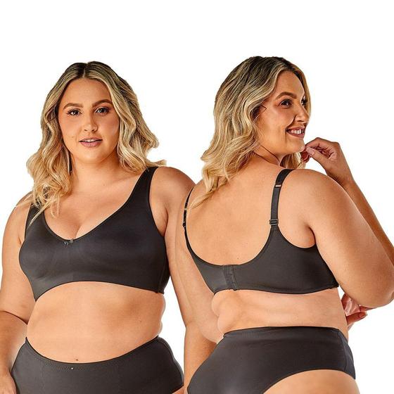 Imagem de Sutiã Cetinete Alta Sustentação Compressão Vi Lingerie Com Busto Moldado Extra Reforçado Ref 310164