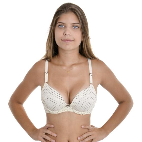 Imagem de Sutiã com Bojo em Algodão com Estampa Poá Vi Lingerie