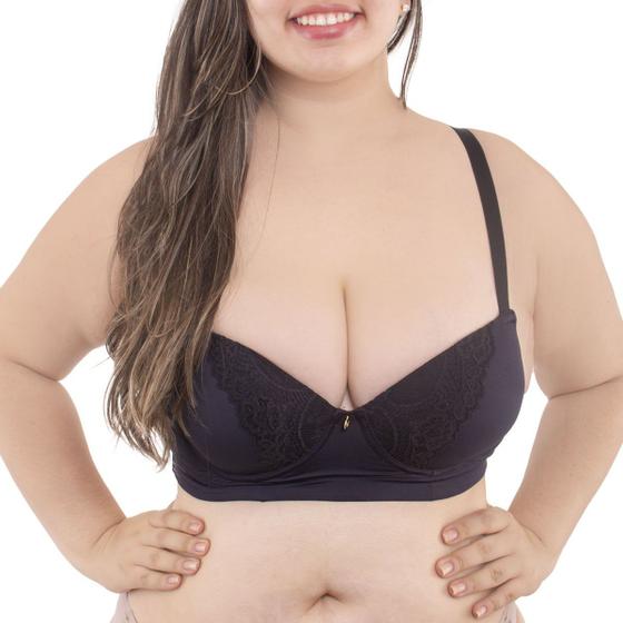 Imagem de Sutiã com bojo plus size reforçado Lutestil .