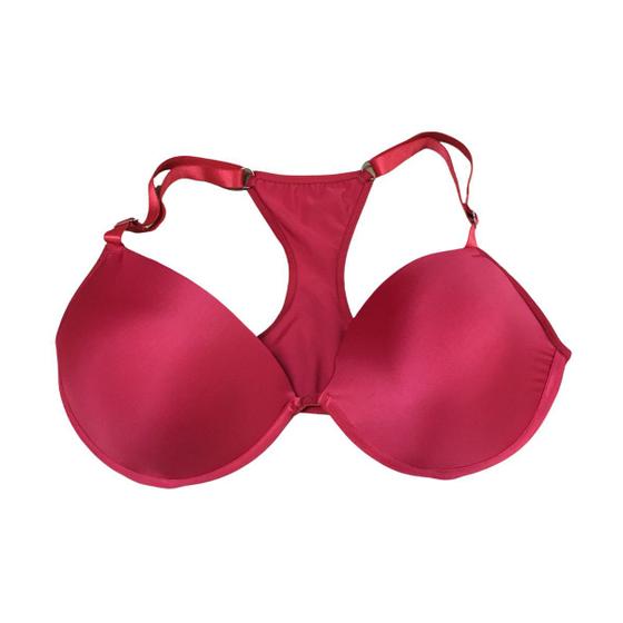 Imagem de Sutiã Com Bojo Vermelho Com Aro de Sustentação Confortável Plus Size G3 e G4