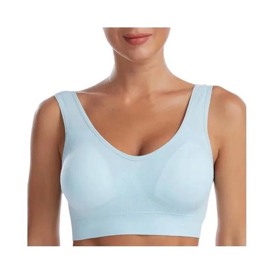 Imagem de Sutiã Feminino Sem Costura plus Size, Respirável, Sem Fio, Confortável, Acolchoado, Top Crop Ativo