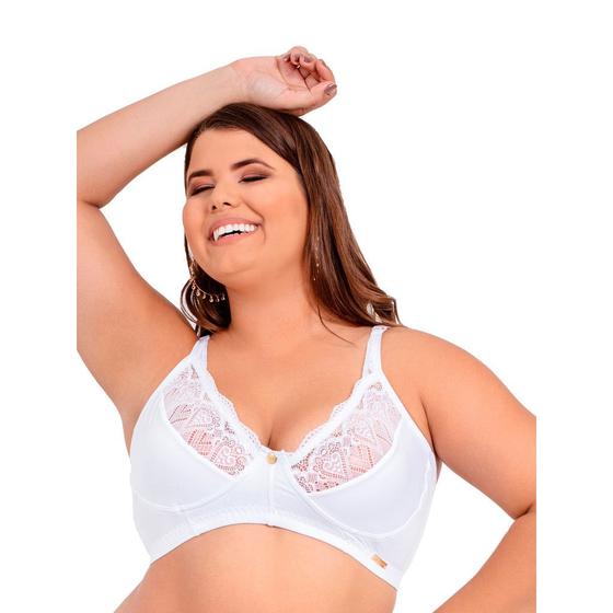 Imagem de Sutiã IMI Lingerie Sem Bojo Reforçado Conforto Renda Plus Size