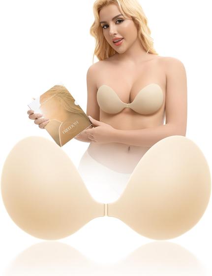 Imagem de Sutiã pegajoso sem alças KAWERI Push up Invisible para mulheres