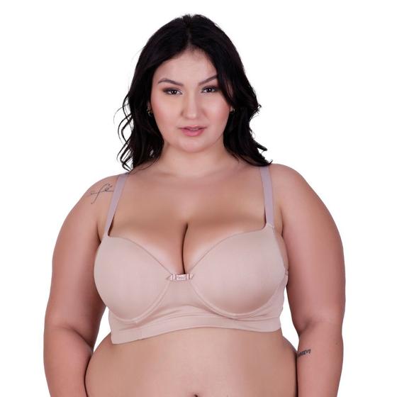 Imagem de Sutiã Plus Size Bojão Soutien Reforçado Liso Básico Nathália