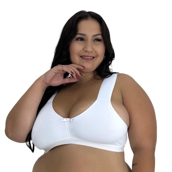 Imagem de Sutiã Plus Size com Alças Acolchoadas de Espuma Reforçado Sustentação M ao 52 - c1 SUTIÃ CLÉO