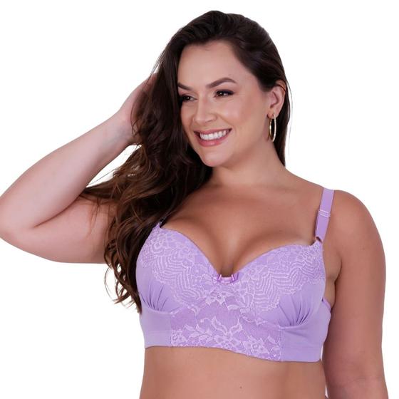 Imagem de Sutiã Plus Size com Bojão Reforçado e Alça Sustentação - SUTIÃ CAROL