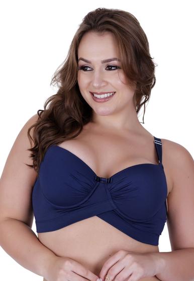 Imagem de Sutiã Plus Size Cruzado Alça Grossa Reforçada Bojão - ALICE