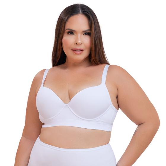 Imagem de Sutiã Plus Size Feminino com Base em Microfibra Santa Passion