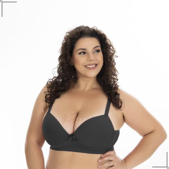 Imagem de Sutiã Plus Size Reforçado Lateral Larga Bojão