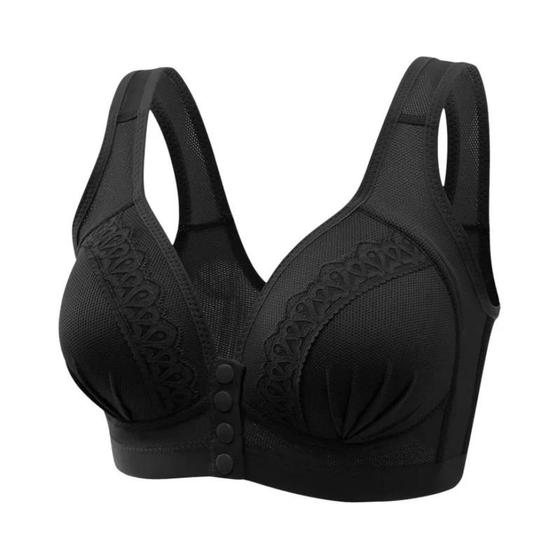 Imagem de Sutiã Plus Size Sem Arame - Push Up Wireless com Fecho Frontal