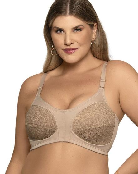 Imagem de Sutiã Plus Size Sustentação Sem Bojo Rendado Nayane SP81