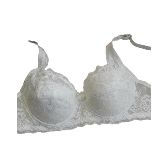 Imagem de Sutiã Push up De Renda Floral Sexy Feminino Verão Fino Confortável Respirável Lingerie De Cor Sólida