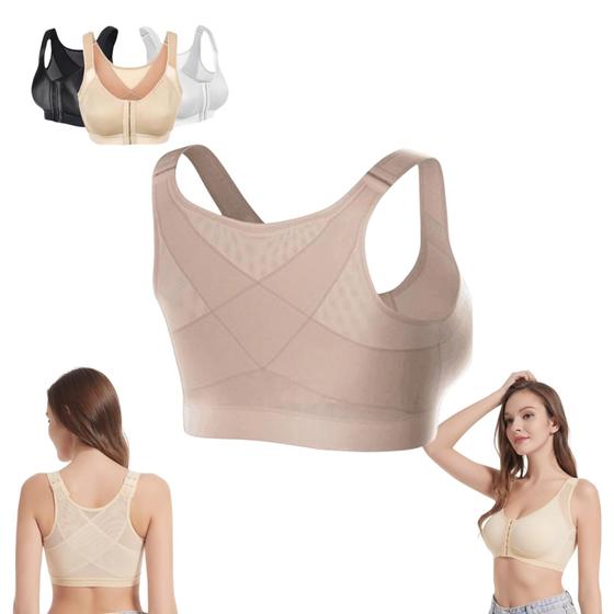 Sutiã RUDELL Mviobuy com fecho frontal multifuncional nu Imagem de Sutiã RUDELL Mviobuy com fecho frontal multifuncional nu