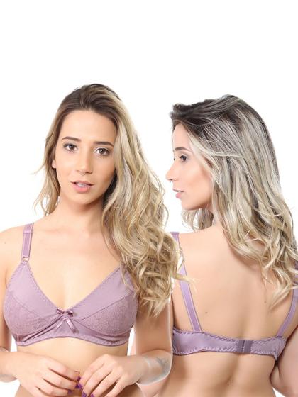 Imagem de Sutiã sem bojo alça reforçada satin isa lingerie 