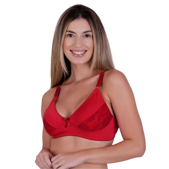 Imagem de Sutia sem Bojo com Detalhe em Renda Adulto Alça Reforçada - c8 SUTIÃ MARLENE