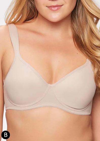 Imagem de Sutiã Shape Control W Triumph 24814 Com Aro Sem Bojo Microfibra Taça B T. 44/56