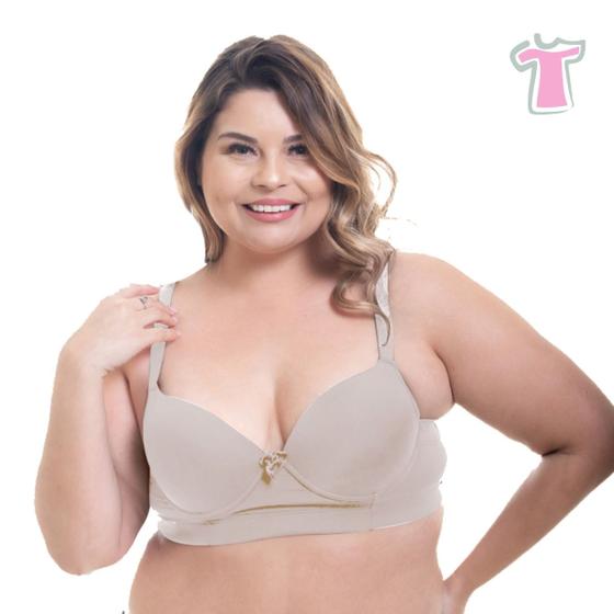 Imagem de Sutiã Vislumbre Plus Size Cobertura Completa Microfibra Ref 1013b