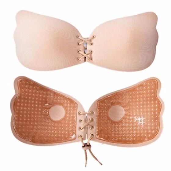 Imagem de Sutian Adesivo Invisivel Silicone Push Up Bege Tam P