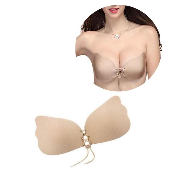 Imagem de Sutian Adesivo Push Up Sem Alças Levanta E Junta Os Seios