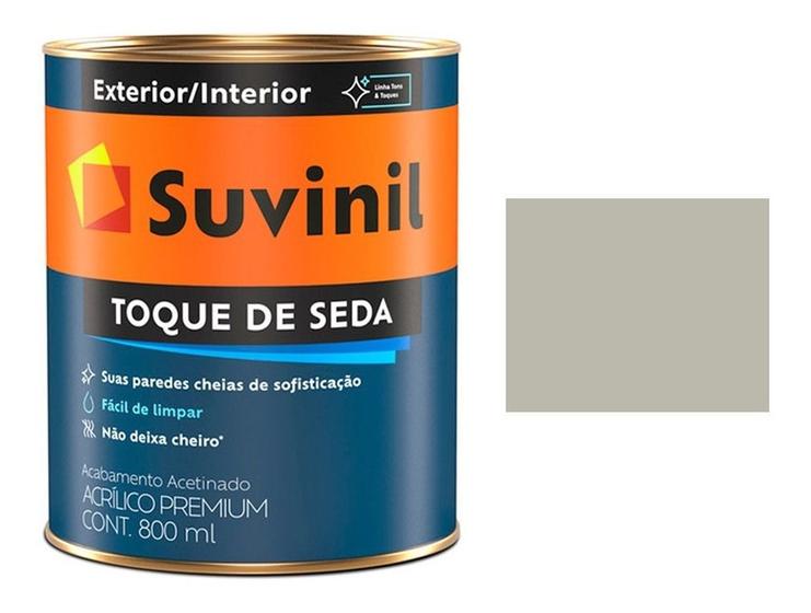 Suvinil Acetinado Toque De Seda Acrilico Lavável Cinza Urbano 900ml ...