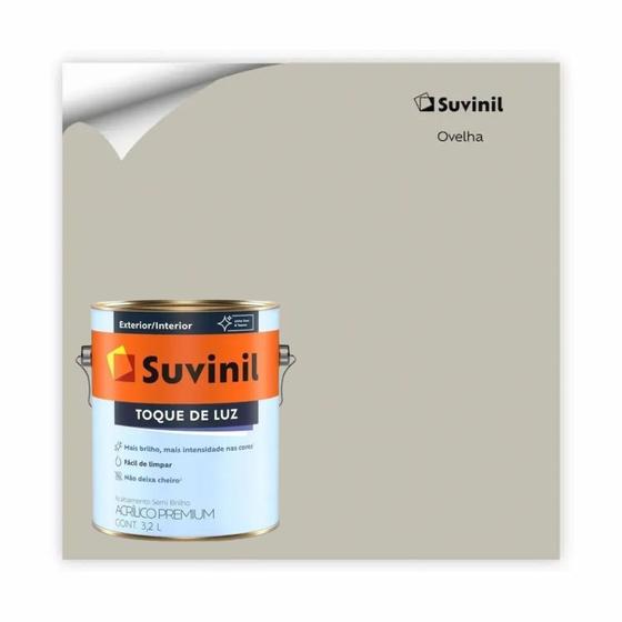 Suvinil Tinta Acrílico Semi Brilho Cor Ovelha 3,2/3,6l Menor preço em Suvinil Tinta Acrílico Semi Brilho Cor Ovelha 3,2/3,6l