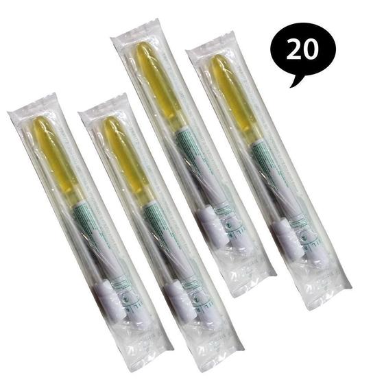 Swab De Coleta Com Ponta Rayon E Meio Stuart - 20 Unidades - Absorve ...