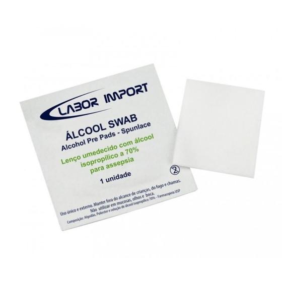 Imagem de Swab Lencinho c/ Álcool c/200 - Labor Import