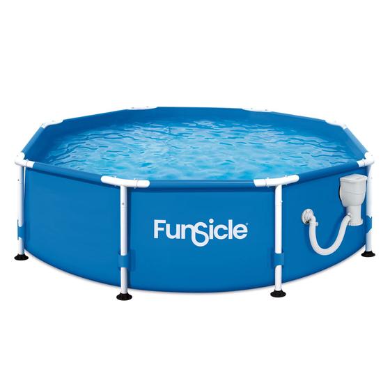 Imagem de Swimming Pool Funsicle Active 2,4 m x 76 cm com bomba de filtro azul