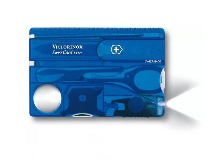 Imagem de Swisscard Suiço 13 funções Victorinox Lite Azul Translúcido 0.7322.T2