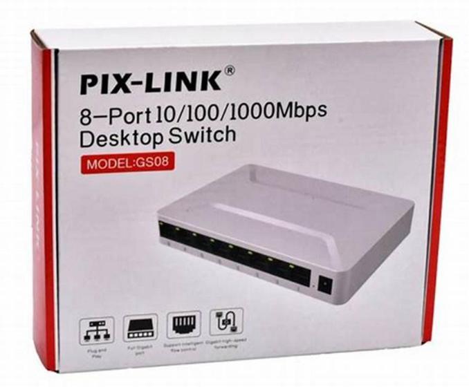 Imagem de Switch 05 portas 10/100/1000mbps pix-link gs05