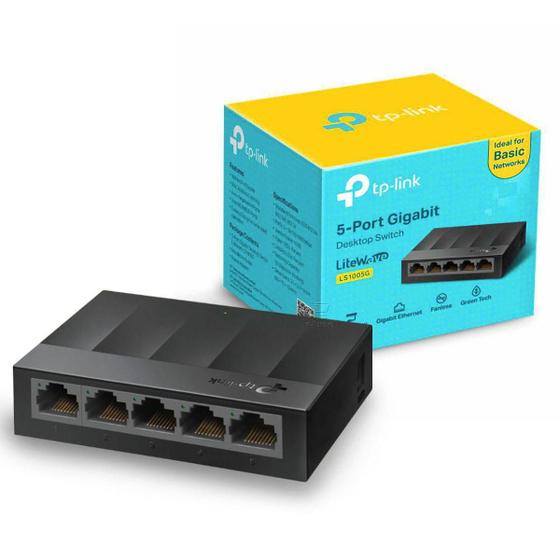 Imagem de Switch 05 portas gigabit tl-ls1005g tp-link
