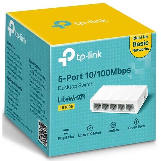 Imagem de Switch 05 Portas TP-LINK LS1005 FAST 10/100MBPS