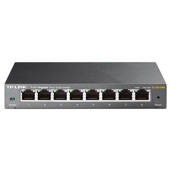Imagem de Switch 08 portas 10/100/1000 - TL-SG108E - Easy Smart - TP-Link