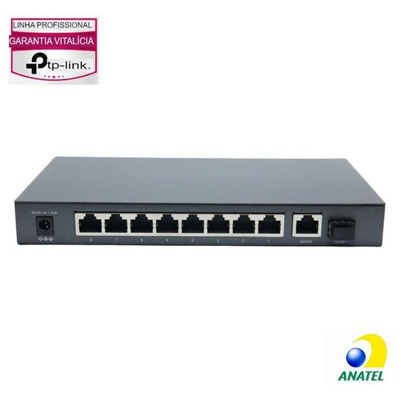 Imagem de Switch 10 Portas Gigabit com 8 Portas PoE+ TL-SG1210P