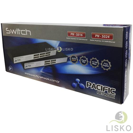 Switch Com 24 Portas Pn-s016 Pacific