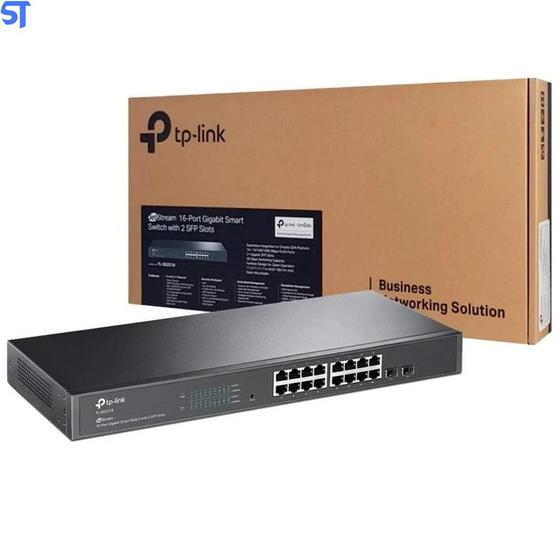 Switch 16 Portas Gigabit Smart TP-LINK TL-SG2218 RJ45 Com 2 SLOTS SFP Menor preço em Switch 16 Portas Gigabit Smart TP-LINK TL-SG2218 RJ45 Com 2 SLOTS SFP