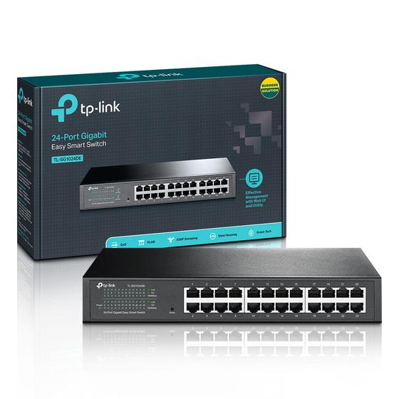 Switch 24 Portas 10/100/1000 Gigabit Gerenciavel Rack TL-SG1024DE TP-Link Menor preço em Switch 24 Portas 10/100/1000 Gigabit Gerenciavel Rack TL-SG1024DE TP-Link