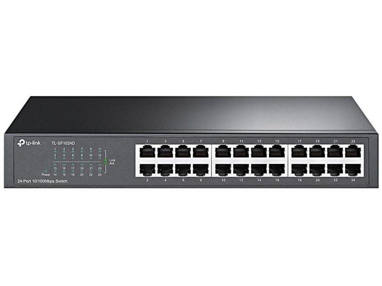 Switch 24 Portas 10/100 Mbps TL-SF1024D - TP-Link Menor preço em Switch 24 Portas 10/100 Mbps TL-SF1024D - TP-Link