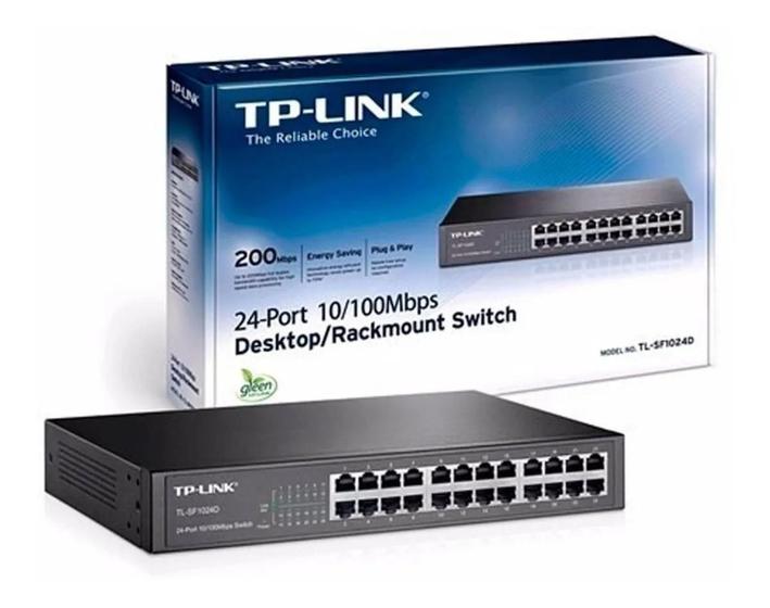 SWITCH 24 PORTAS 10/100Mbps TL-SF1024D - TPLINK - TP-LINK FAST Menor preço em SWITCH 24 PORTAS 10/100Mbps TL-SF1024D - TPLINK - TP-LINK FAST