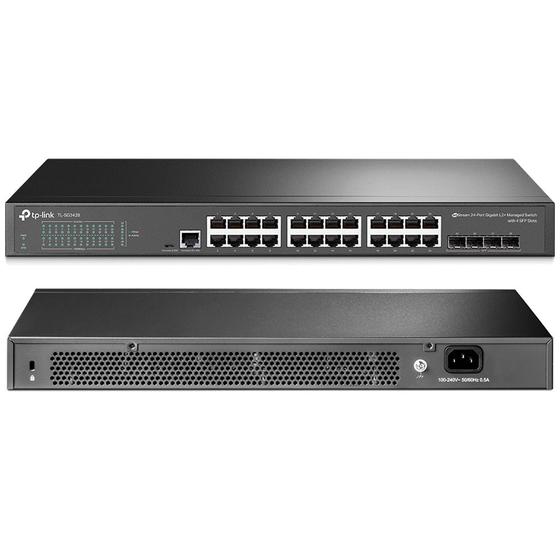 Imagem de Switch 24 Portas Gerenciável TP Link TLSG3428 Giga l2+24 portas 4 SFP Jetstream - Tp-Link