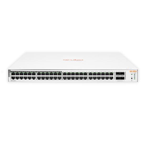 Imagem de Switch 48 Portas HPE Aruba Instant On 1830 - PoE - Gerenciavel - 48 portas Gigabit + 4 portas SFP