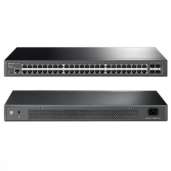 Imagem de Switch 48 portas TP-Link Gigabit 4 Portas SFP Jetstream Gerenciável L2+ - TPN0270 TL-SG3452